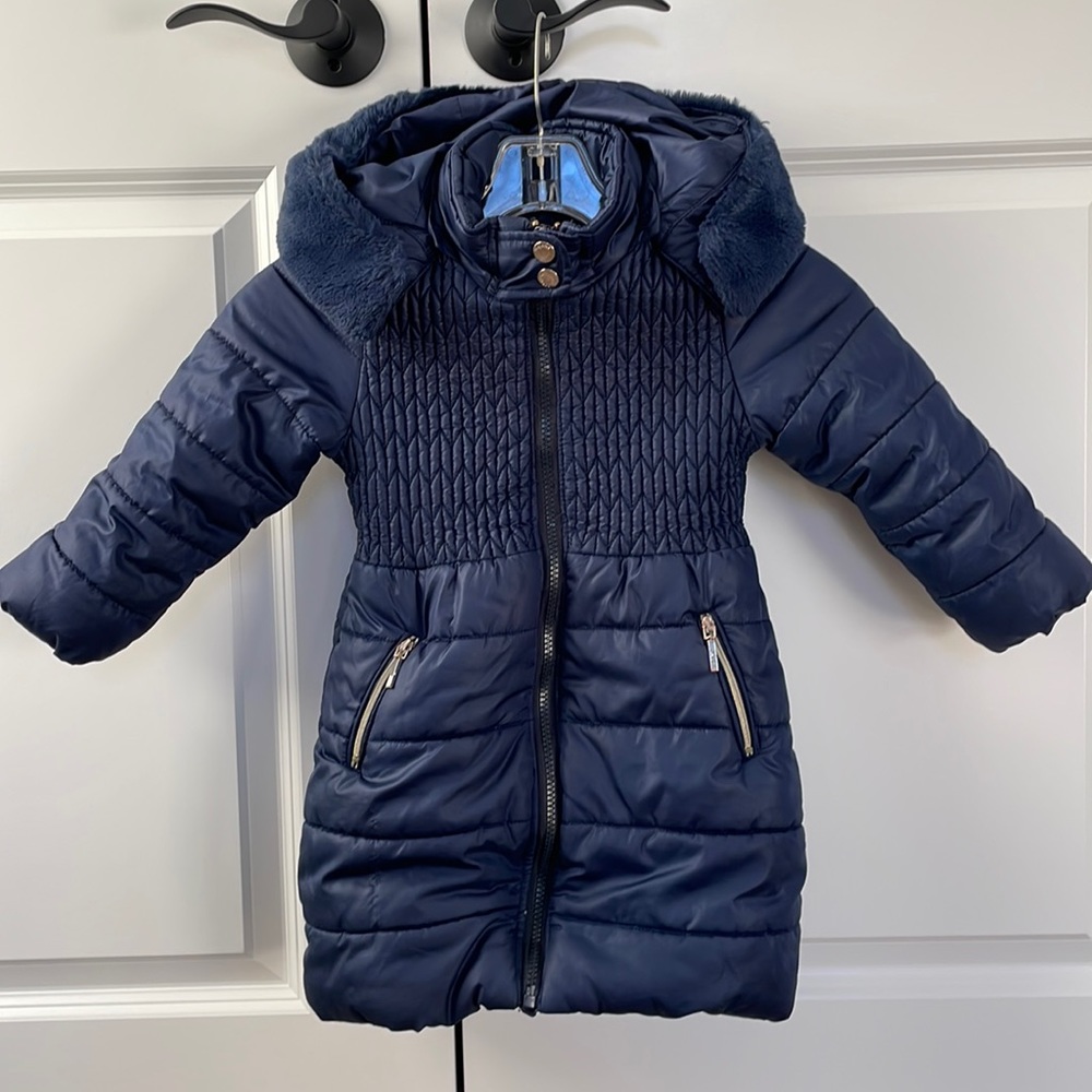 Mayoral quilted cocoon coat